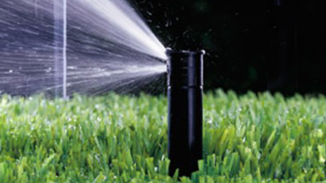 Water saving spray heads like the Rain Bird SAM & PRS